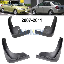 Car Mud Flaps For Nissan Tiida Versa C11 2007-2011 Hatch 2012 Hatchback Latio Splash Guards Mud Flap Mudguards Fender 2008 2009