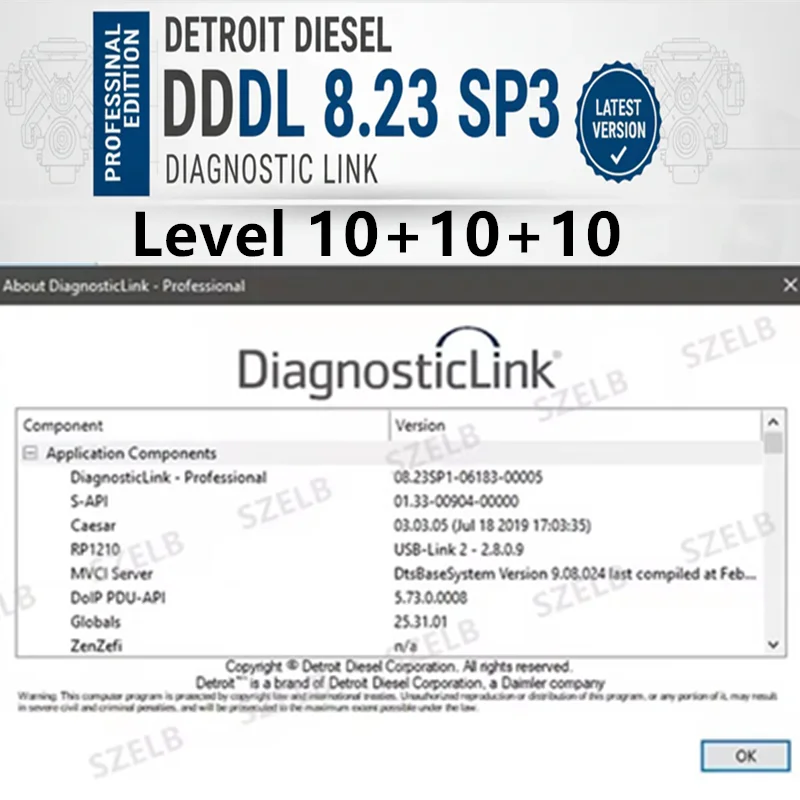 Newest DDDL 8.23 Detroit Diesel Diagnostic Link 8.23 8.21 Professional Level 10 10 10 [DDDL 8.23 SP1] + Troubleshooting