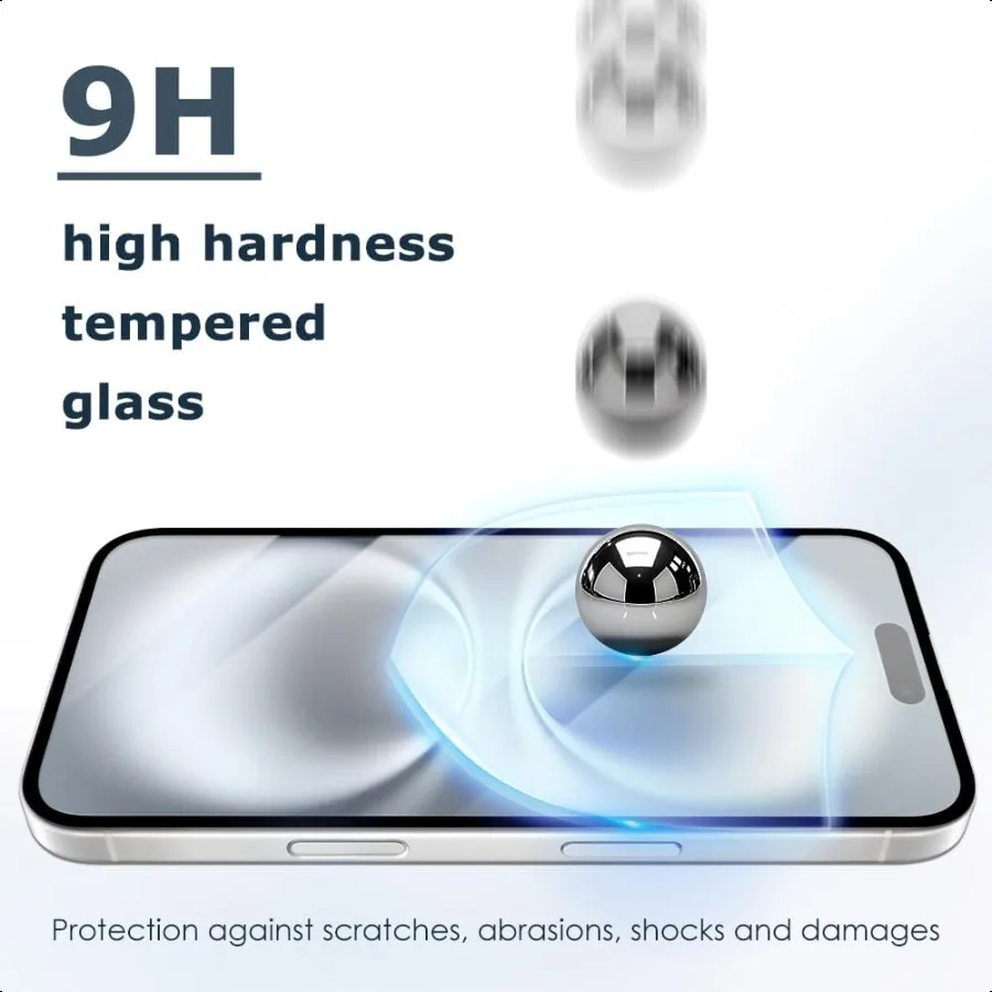 Screen Protector for Apple iPhone 16 Pro Max 6.9Inch 2024 Tempered Glass Film with Easy Installation Tool CaseFriendly 9H Hardn - Image 4