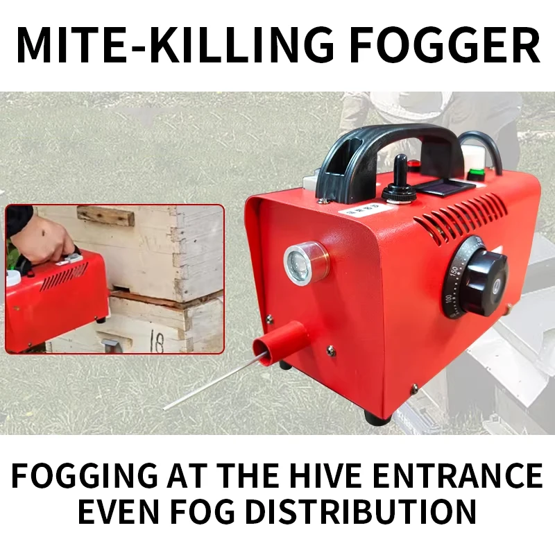 Varroa Mite Fogger, 12V Bee Mite Eliminator, Electric Fumigator, Professional Beekeeping Mite Fogger, Portable Fogger view 4