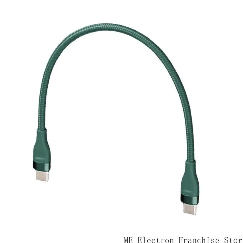 T5EA USB C Male machos curtos C Charfe 66W PD Carregamento rápido 480Mbps Transferência dados