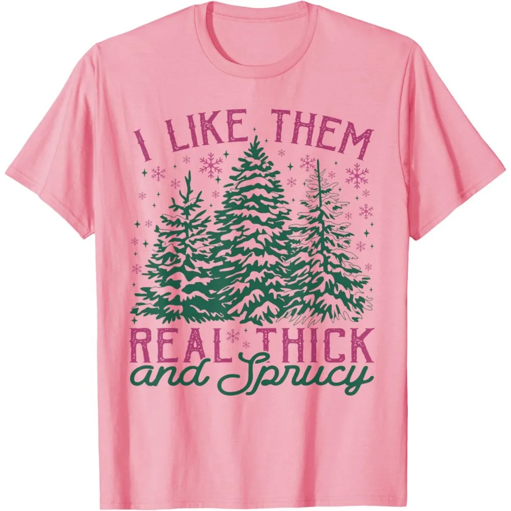 مضحك شجرة عيد الميلاد قميص حقيقي سميك شجرة التنوب الرجال النساء للجنسين تي شيرت لطيف طباعة جولة الرقبة التي شيرت لطيف الجرافيك تيز