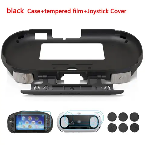 For PSV 2000 PSV2000 PS VITA 2000 Gamepad Hand Grip Handle Joypad Stand Case with L2 R2 Trigger Button