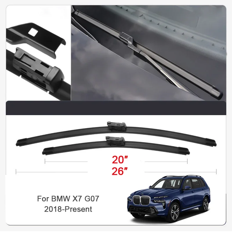 

2PCS Car Blade Windshield Wiper For BMW X7 g07 2018-2025 Windshield Rubber