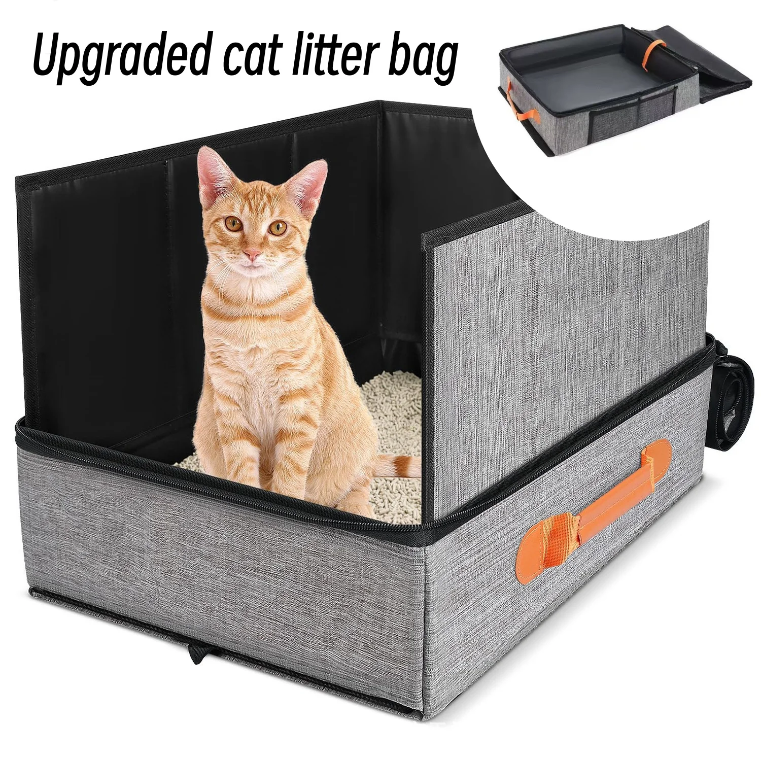 Verbesserter Katzensandsack mit Schaufel, geruchsdichter Katzenstreu-Müllsack, kleine Toilette, Heimtierbedarf, Mülleimer für Katzenkot