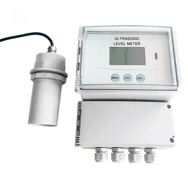 

LMC Remote type ultrasonic liquid level measurement level sensor 6m Hart and RS485 modbus communication