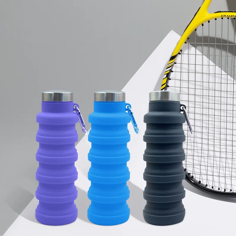 

1pc Collapsible，Reuseable BPA Free Silicone Foldable Bottles Portable Hiking Cup For Outdoor Mountaineering Tours Cocktail Set