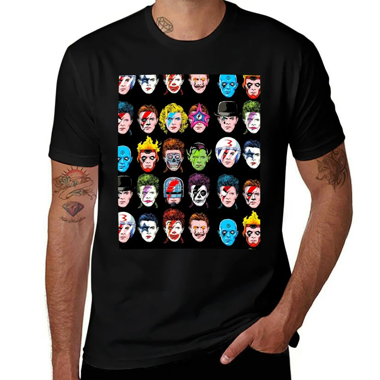 

The Floating Heads of David T-Shirt vintage anime shirt blue lock cute tops sublime mens workout shirts