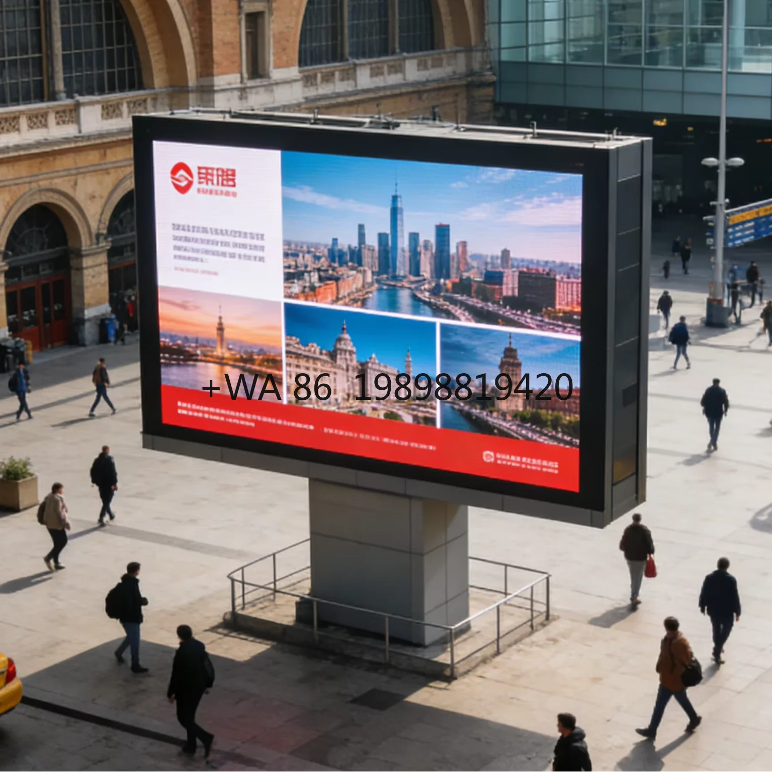 

Customizable Shenzhen Factory Outdoor P8 Novastar Receiving Card High Bright Promotion Store Logo Led Display Board Advertisin