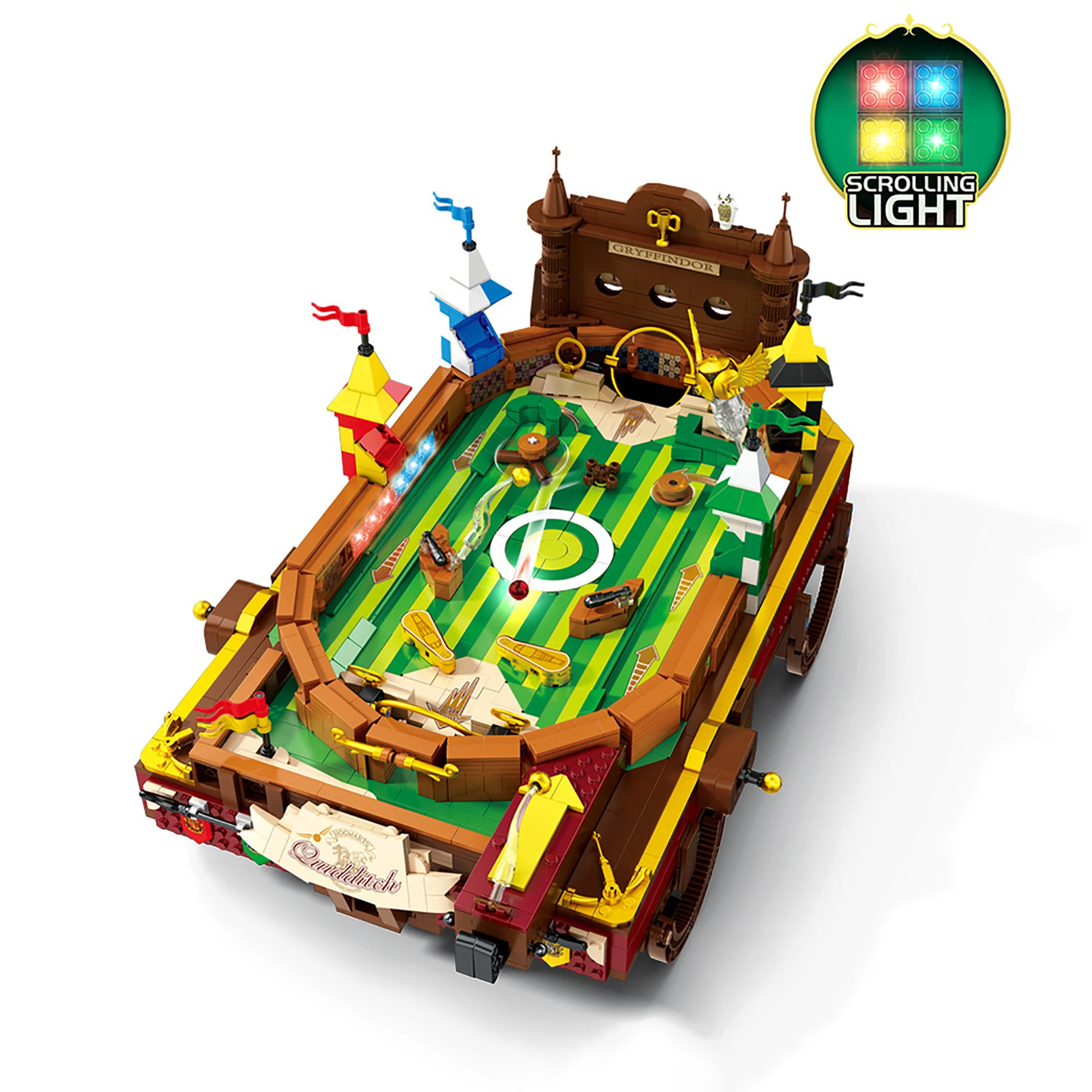 2240 Uds. Máquina de Pinball, bloques de construcción con potencia, serie de juegos de películas, máquina de Pinball, mesa, ladrillos, juguete, regalos para niños y adultos