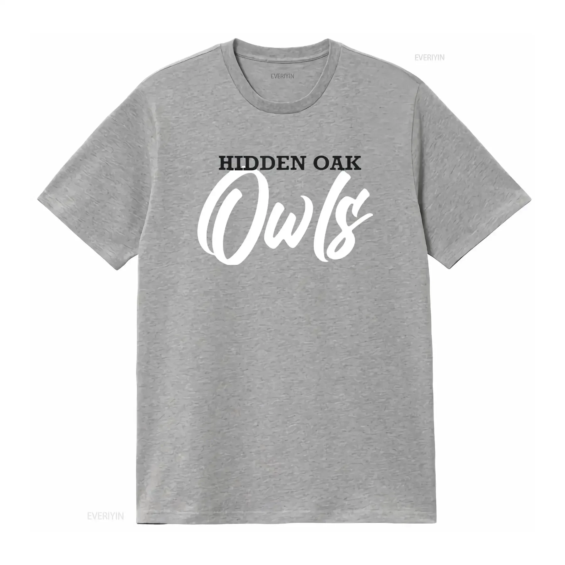 Womens Hidden Oak Owls School Spirit For Boy Or Girl T Shirt Black 2XL vintage Washed homme Unisex Stretched designer clothes
