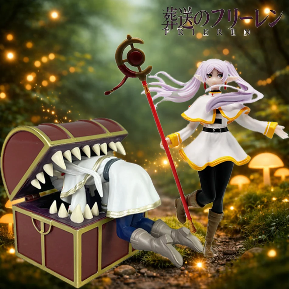 

Hot Anime Figure Luminasta Frieren: Beyond Journey's End Treasure Hunt Frieren Cartoon Kawaii Model Collection Doll