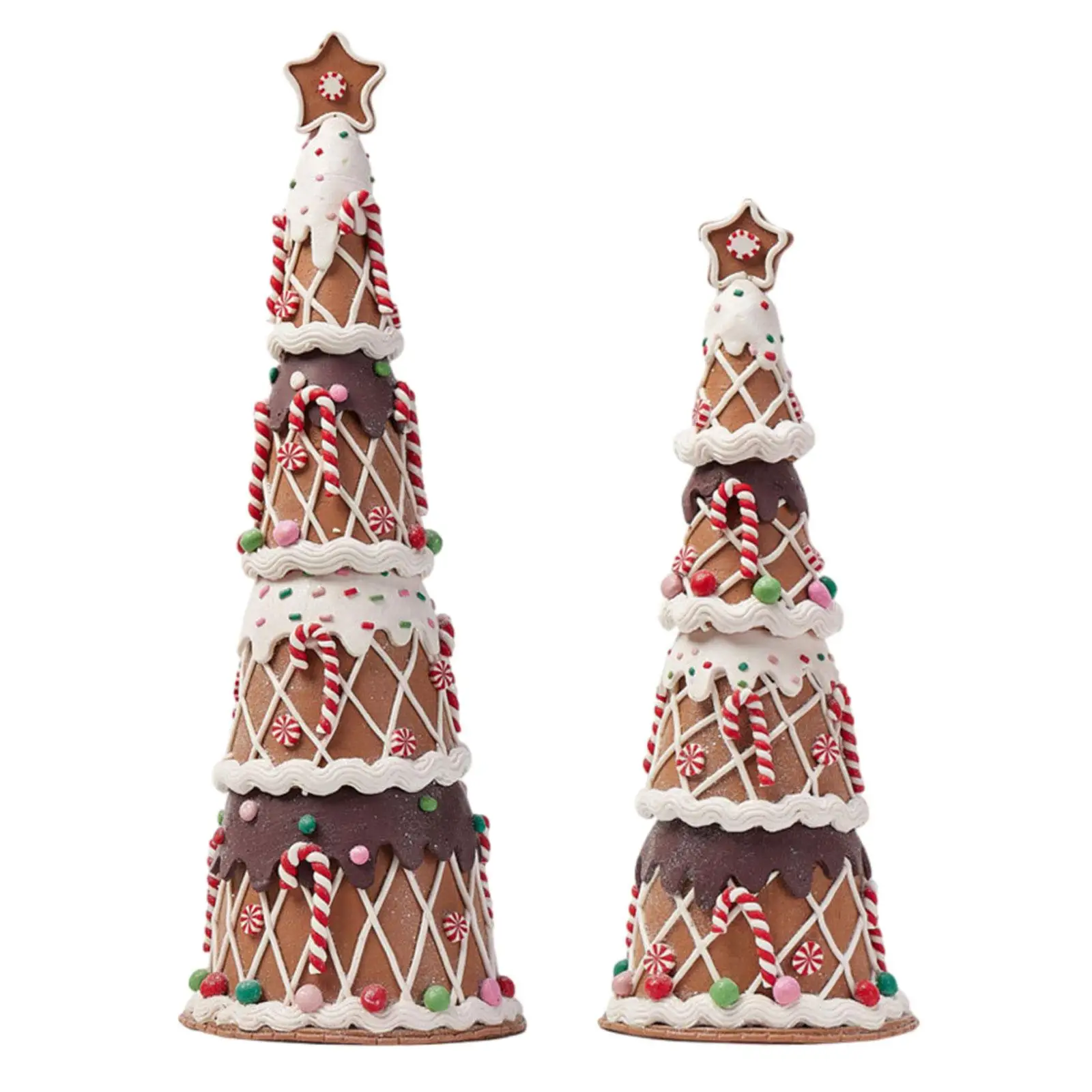 Christmas Table Decor Christmas Tree Ornament Cane Decoration Party Cakes Toppers for Shelf Living Room Home Dining Table