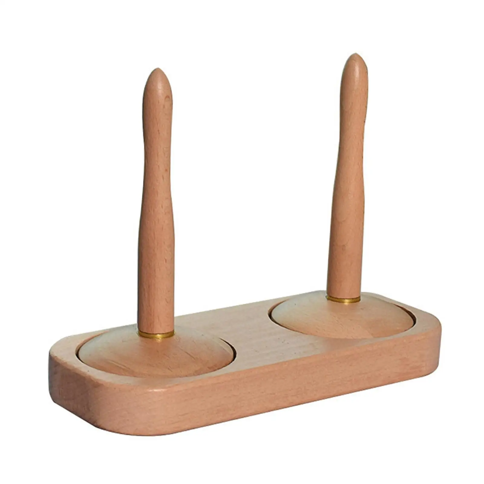 

Yarn Holder Wood Yarn Storage Organizer for Beginners Knitting Lovers Sister 2 Holder 24x10x19cm