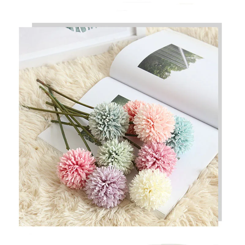 29cm Seiden-Löwenzahn-Blumenball Künstliche Blumen DIY Heim Weihnachten Hochzeit Dekoration Künstlicher Blumenstrauß Heimdekoration