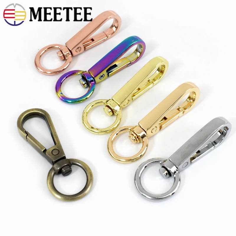 10Pcs 8-13mm Metal Bag Buckle for Strap Handbag Swivel Lobster Clasps Dog Collar Keychain Trigger Clip Snap Hook DIY Accessories