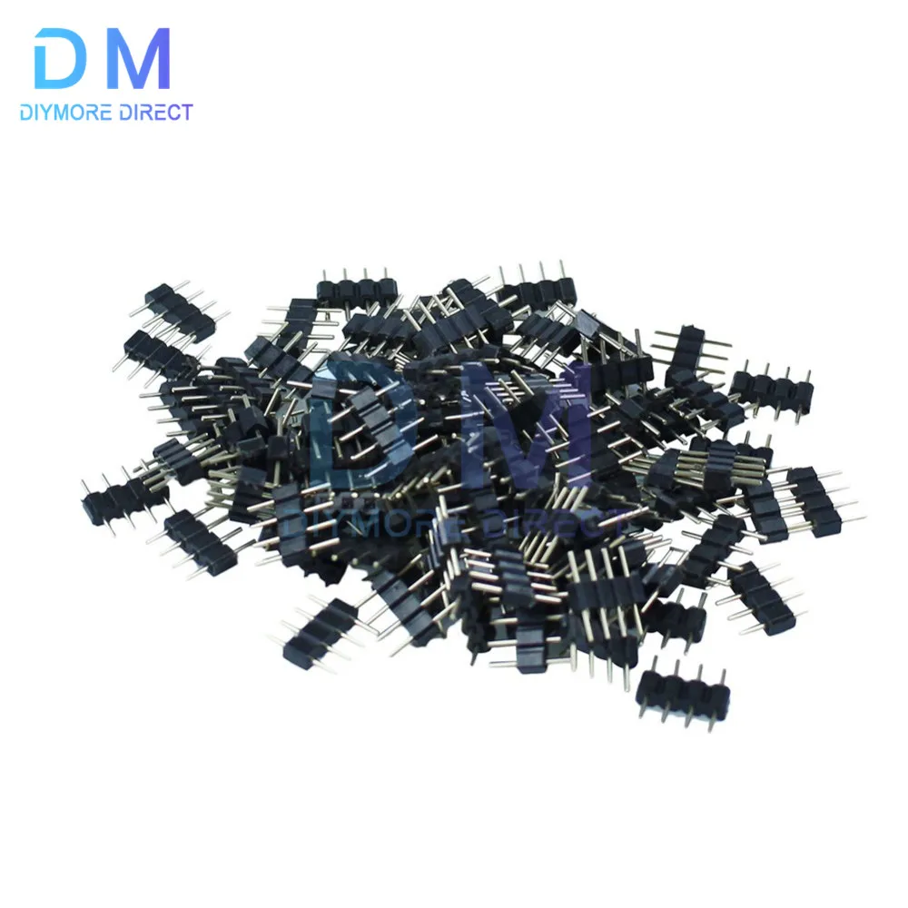 4pin Mannelijke Vrouwelijke Strip Controller Adapter Kabel Draad Voor 5050 3528 Smd Rgb Rgbw Rgb + Cct Led Strip licht 5Pcs