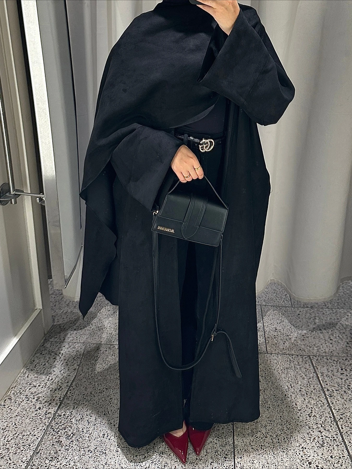 عباية نسائية دبي مع كيب سادة لعيد رمضان سترة إسلامية عبايات فيستدوس لارغوس إسلامية ملابس خارجية متواضعة رداء عربي طويل