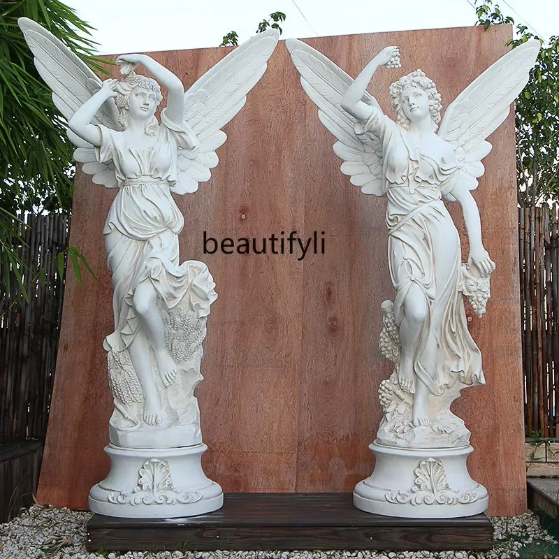 

ssFour Seasons Angel Sculptured Ornaments Wedding Landscape Garden Character Plaster Statue Greek Goddess Artwork Soft Furnishin