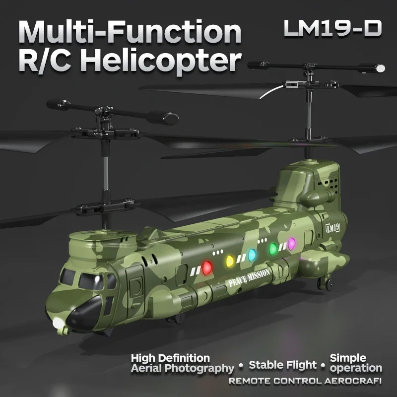 2.4G RC 4CH Helicopter HD Aerial Photography 3 Gears Gesture Remote Control Aircraft Cool Lights Children's Toy Model Boy Gift