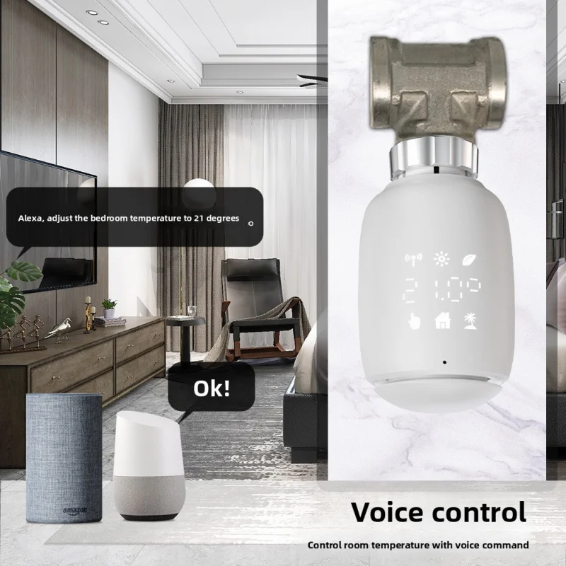 Tuya ZigBee Smart Heating TRV Thermostatic Valve - App Control | Timer | Energy-Saving | Constant Temperature