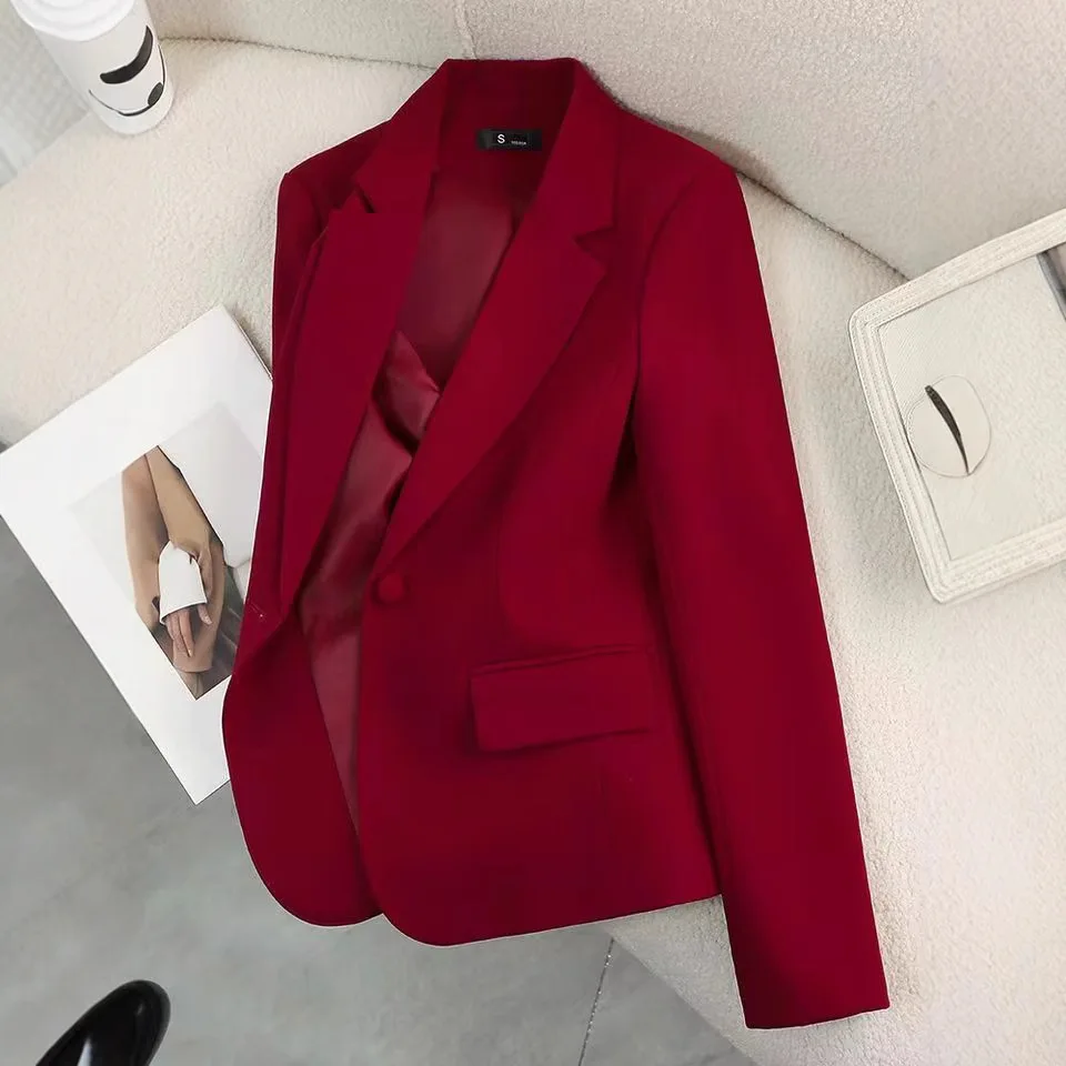 

Женский блейзер для офиса, элегантная верхняя одежда с длинным рукавом, стильный розовый костюм для работы, африканская осенняя мода 2026