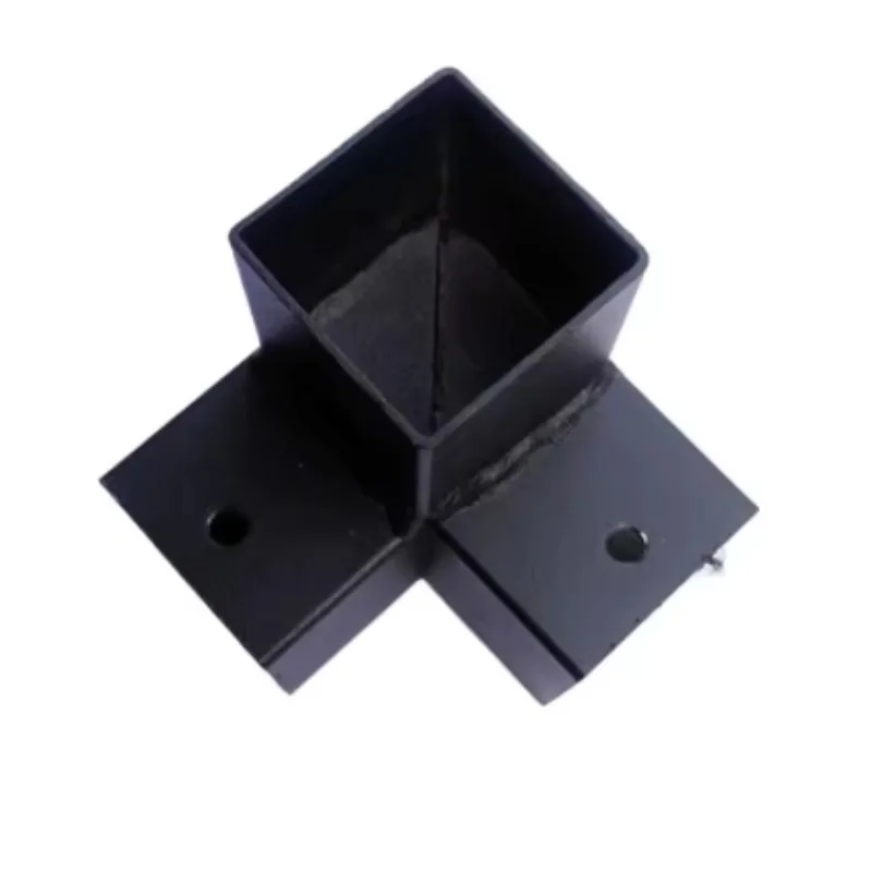 4PCS 32MM 40MM Square tube joint guardrail tube elbow balcony guardrail corner three-way balcony accessory zinc steel connector