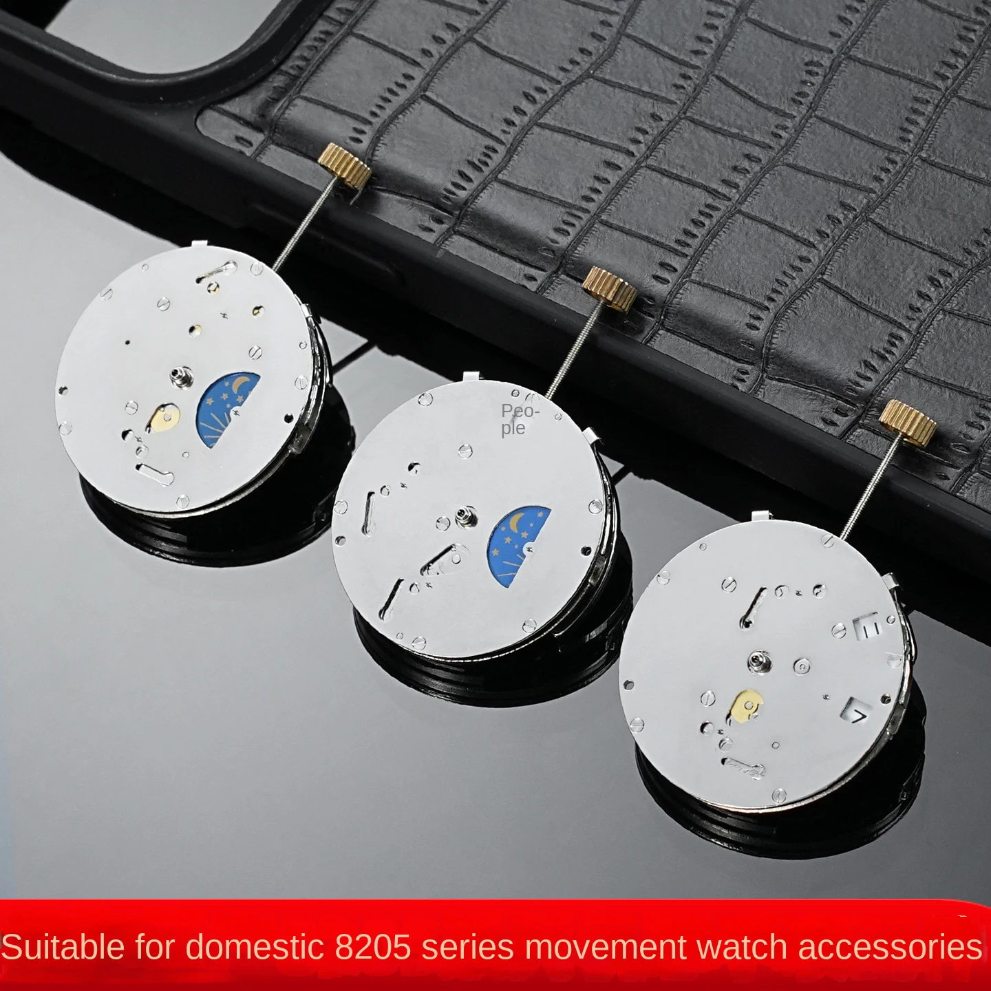 ملحقات حركة الساعة لحركة 8205 الميكانيكية المحلية متعددة الإبر حركة ستة دبابيس 3 6 9 بدون حركة التقويم