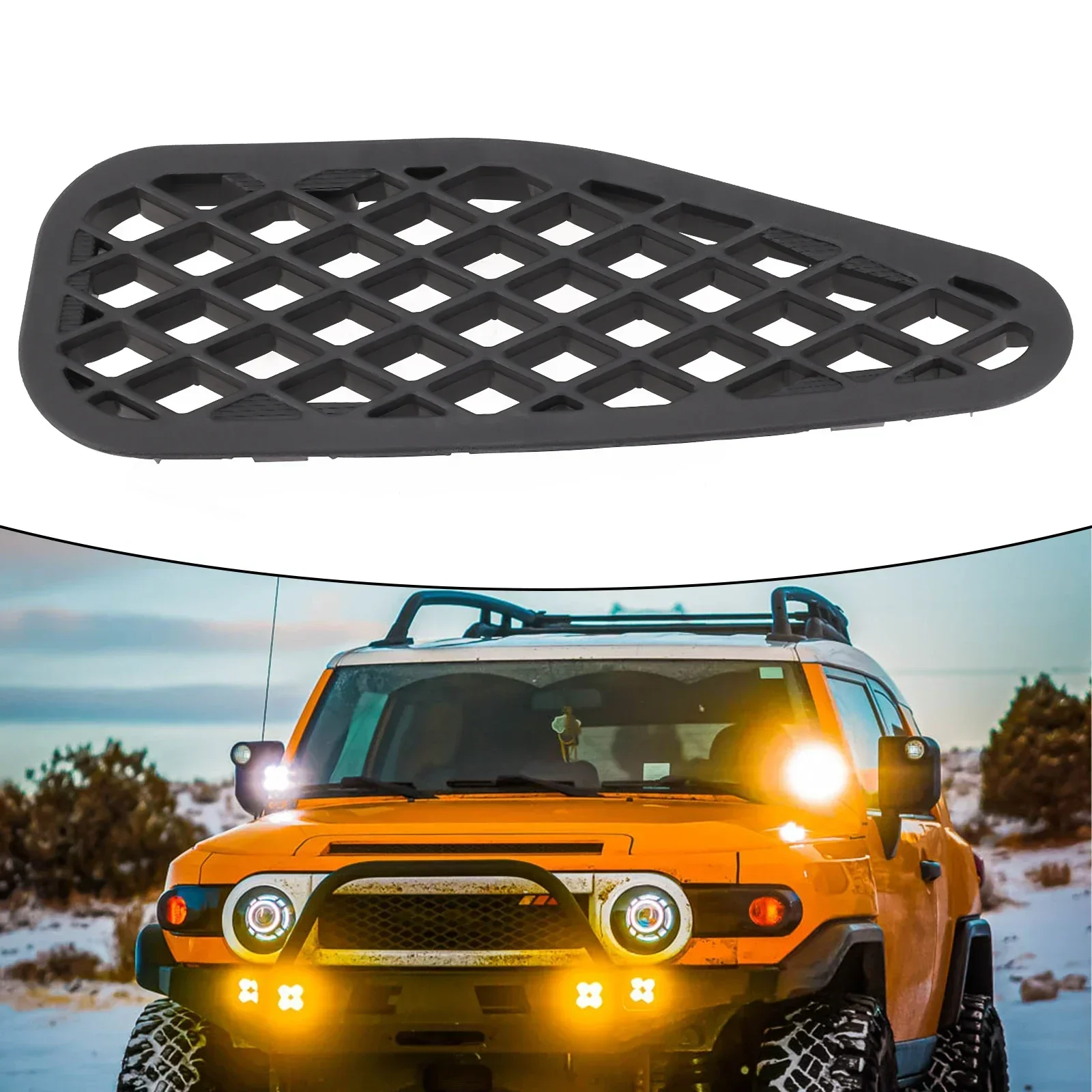 1pc Left / Middle / Right Heater Duct Hole Cover Air Cowl Grille 55796-35010/55792-35010/55791-35010 For Toyota For Fj Cruiser