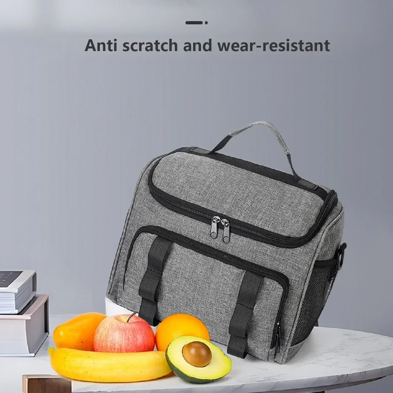 Portable lunch bag, waterproof, reusable, insulated bag, multi-functional refrigerated and insulated lunch box for men and women