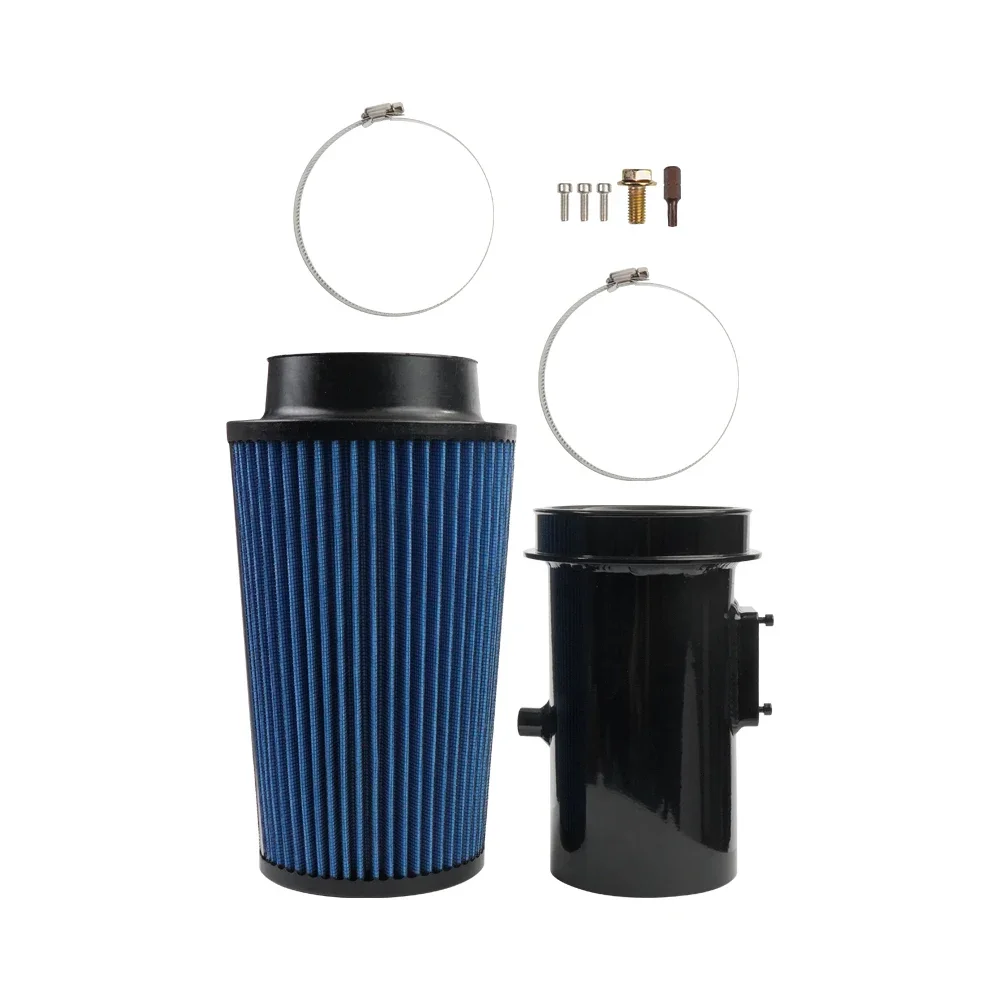Aluminum  Cold Aair Intake System Kit For Ford F-250 F-350 F-450 08-10 6.4l With Air Filter Powerstroke Diesel