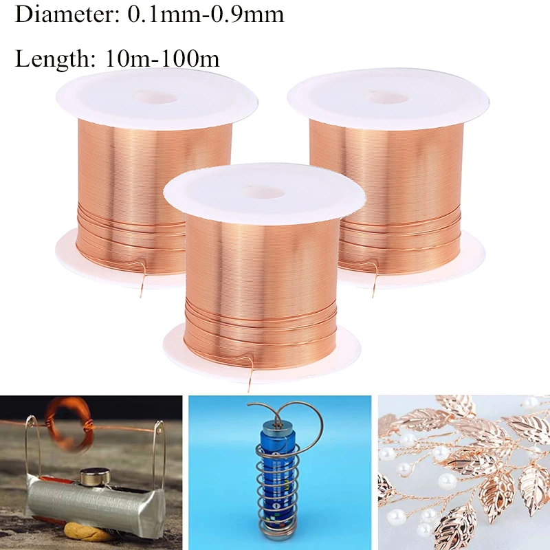 0,1 mm 0,2 mm 0,3 mm 0,4 mm 0,5 mm 0,6 mm 0,7 mm 0,8 mm 0,9 mm Kabel Drut miedziany Drut magnetyczny Emaliowany miedziany drut uzwojeniowy Cewka Drut miedziany