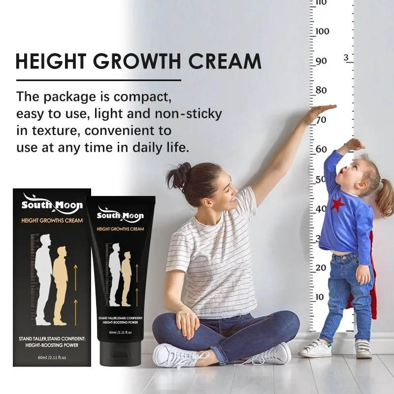 Height Growth Cream for Teen Adults Promote Bone Growth Knee Joint Acupoint Massage Stimulation Conditioning Body Grow Taller