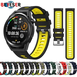 Silikon kayış için GT koşucu/GT 3 46MM GT3 42/GT2 Pro Smartwatch spor bandı HUAWEI izle 3 Watchband bilezik