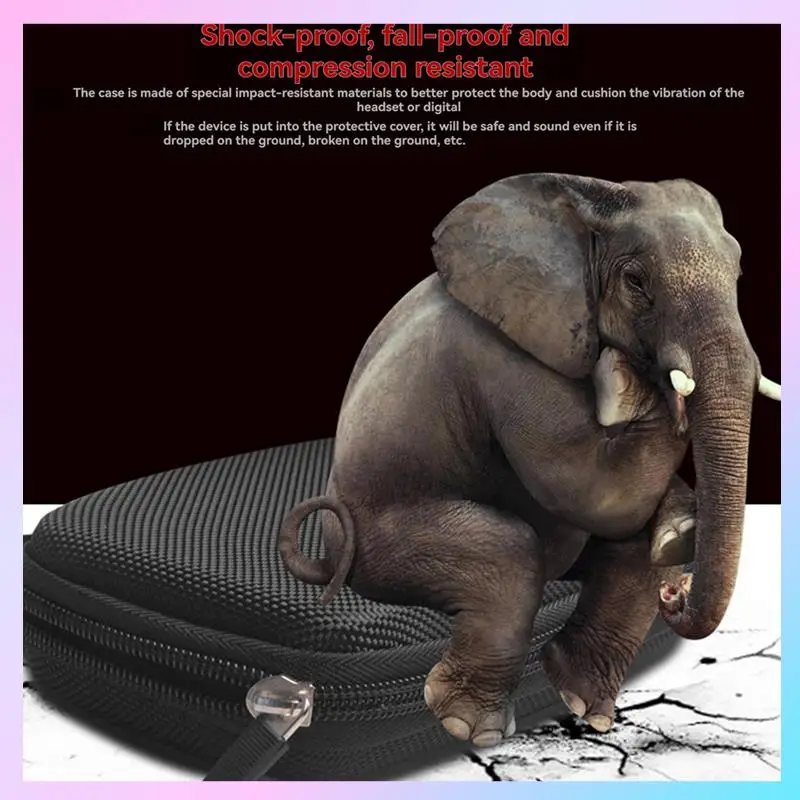 AB25-Mobile Hard Drive Bag EVA Anti-Fall Anti-Pressure Storage Digital Bags Travel Electronics Accessories Organizer