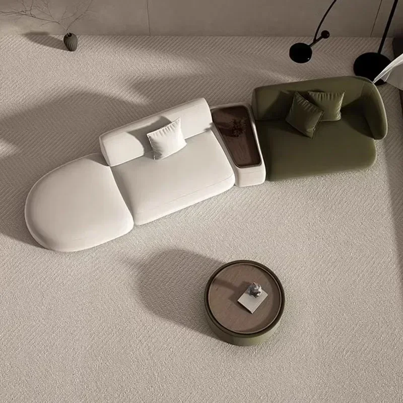 

Postmodern Minimalist Living Room Sofas Lazy Couch Recliner Floor Sofas Luxury Sponge Lounge Minimalist Divano Home Furniture