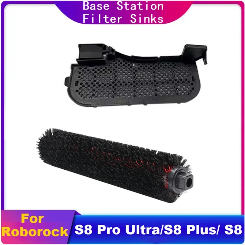 High-Speed Dock Self-Cleaning Brushe&Base Station Filter Sinks Replacement For Roborock S8 Pro Ultra/S8 Plus/ S8 Robot Vacuum