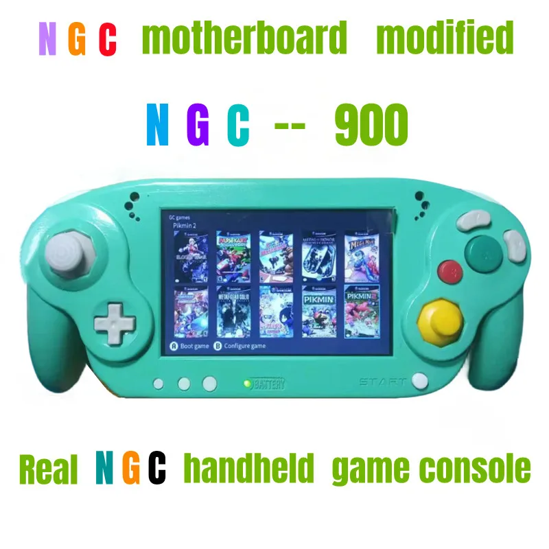 NEW For Nintendo Wii/Gamecube Portable Handheld Ashida 5.0 Inch ips Color LCD Kids Color Game Player with Case and Charger