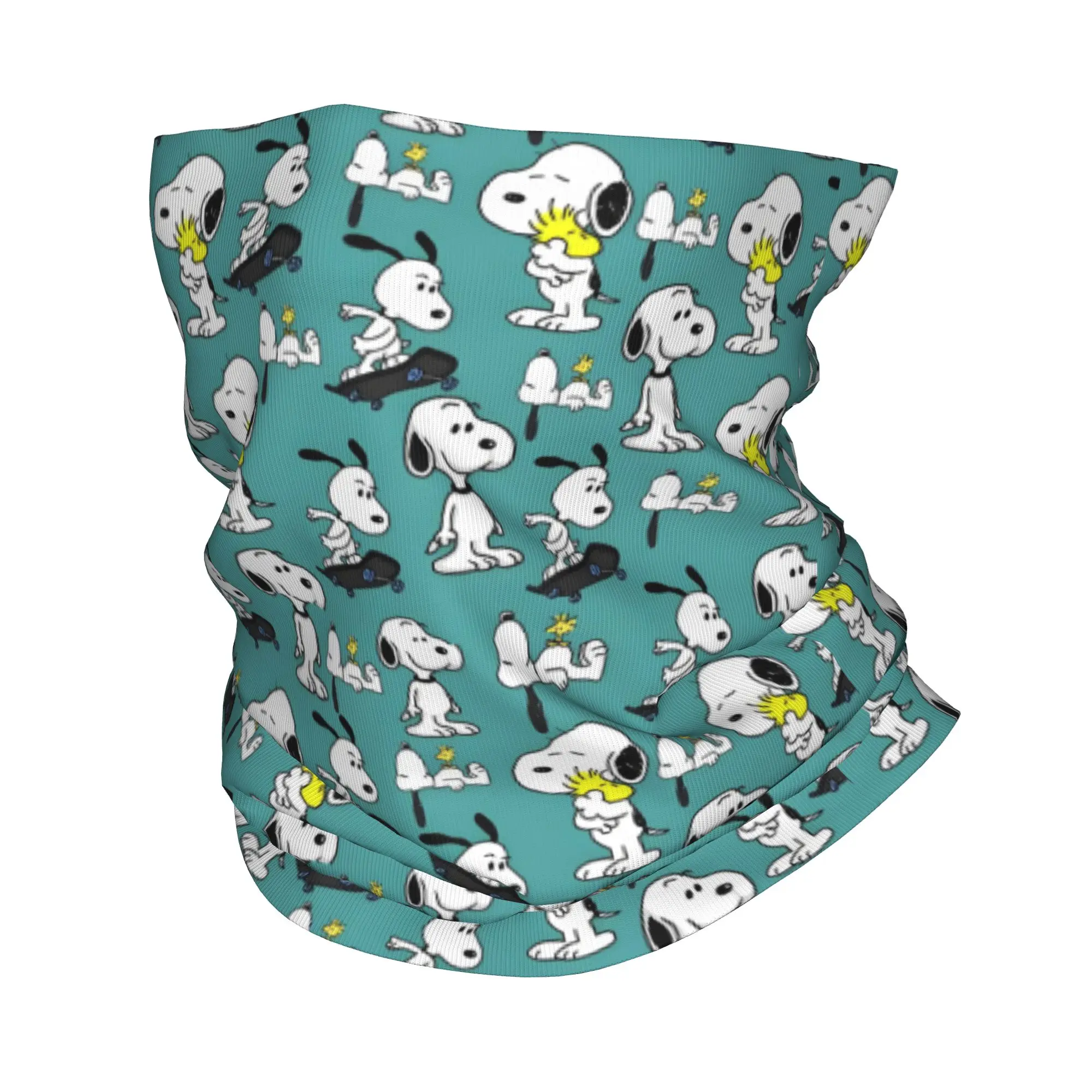 Custom S-Dog-Snoopies Role Neck Gaiter Women Men UV Protection Winter Classic Bandana Scarf for Ski