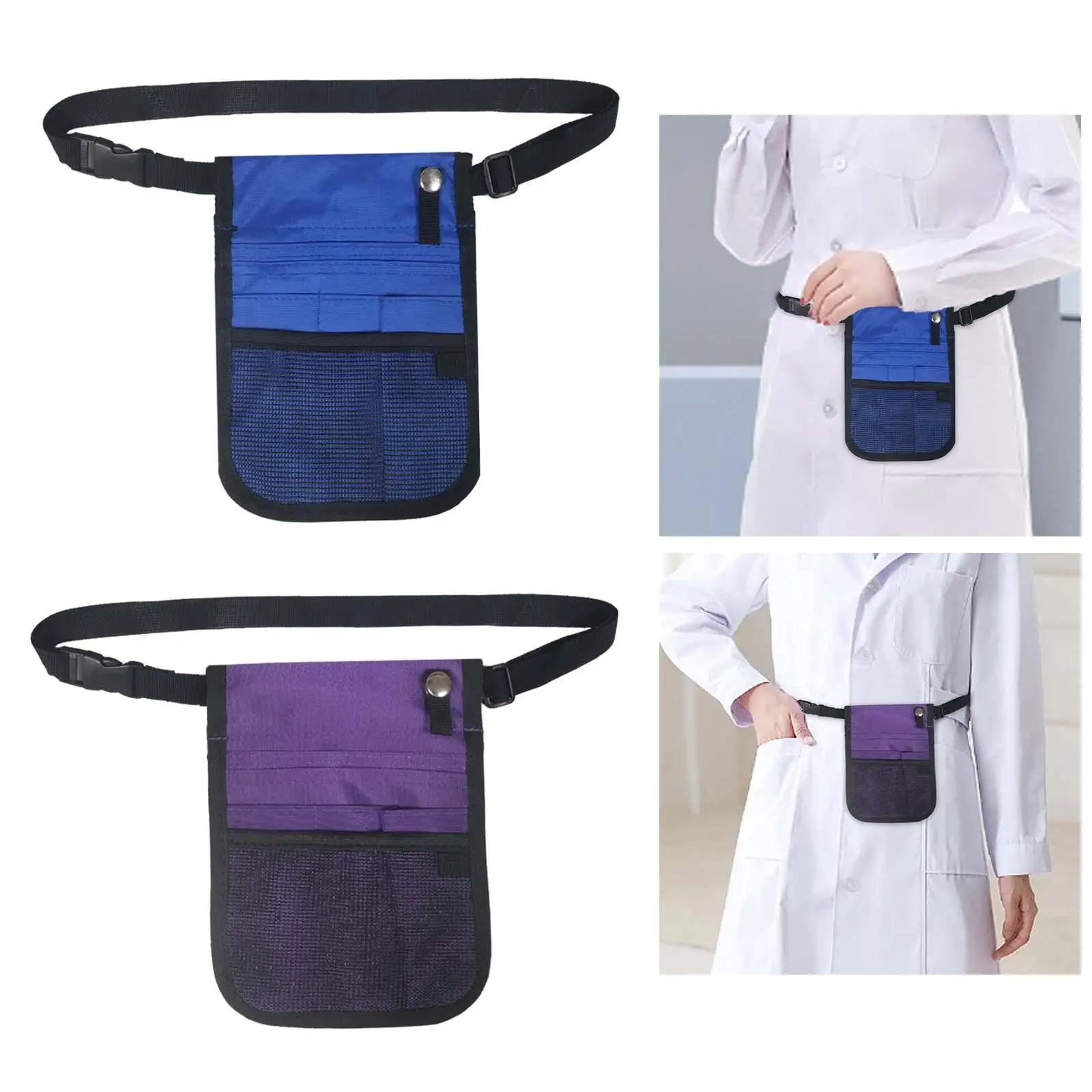 Nurse Fanny Pack Nurse Waist Bag Adjustable Belt Multi Compartment Nursing Tool Bag Durable Utility Waist Pack for Pens Scissors