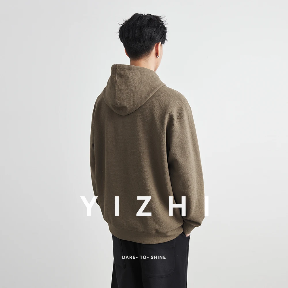 2025 Dark Streetwear Retro Graphic Print Brown Men's Hip Hop Hoodies Pullover Vintage Clothes Men Hooded Sweatshirt Pullover