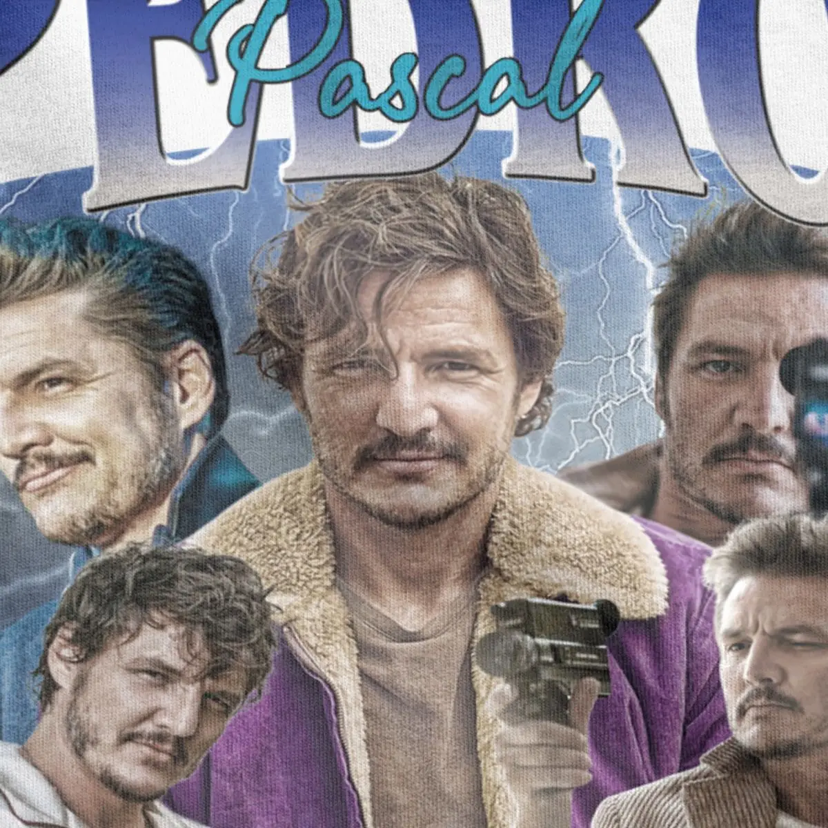 Novelty Pedro Pascal Homage T-Shirt for Men Women Crew Neck Pure Cotton T Shirt Short Sleeve Tees Birthday Gift Clothes image 3