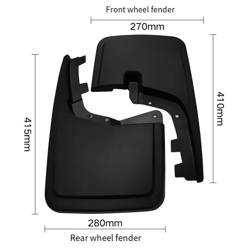 

4PCS Car Mudguard Mud Flaps Splash Mud Guard Fender For Ford F-150 F150 2021-2024 Car Accessories