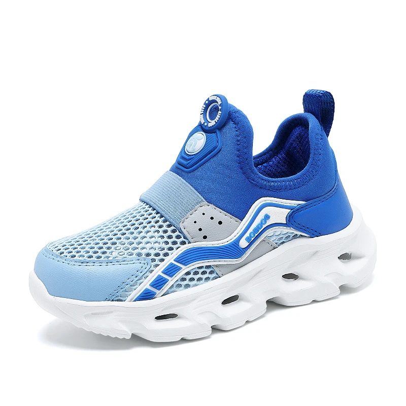 

2025 Summer New Children Casual Shoes Mesh Breathable Boy's and Girl's Sneakers Fashion Solft Sole Big Kids Sport Shoes