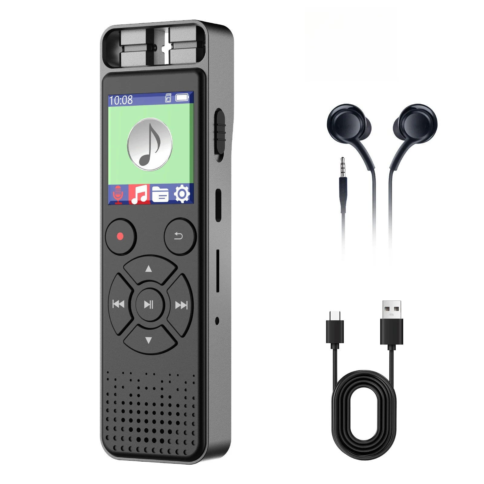 

Aluminum alloy USB 2.0 recorder MP3 high definition intelligent Bluetooth recording popular player