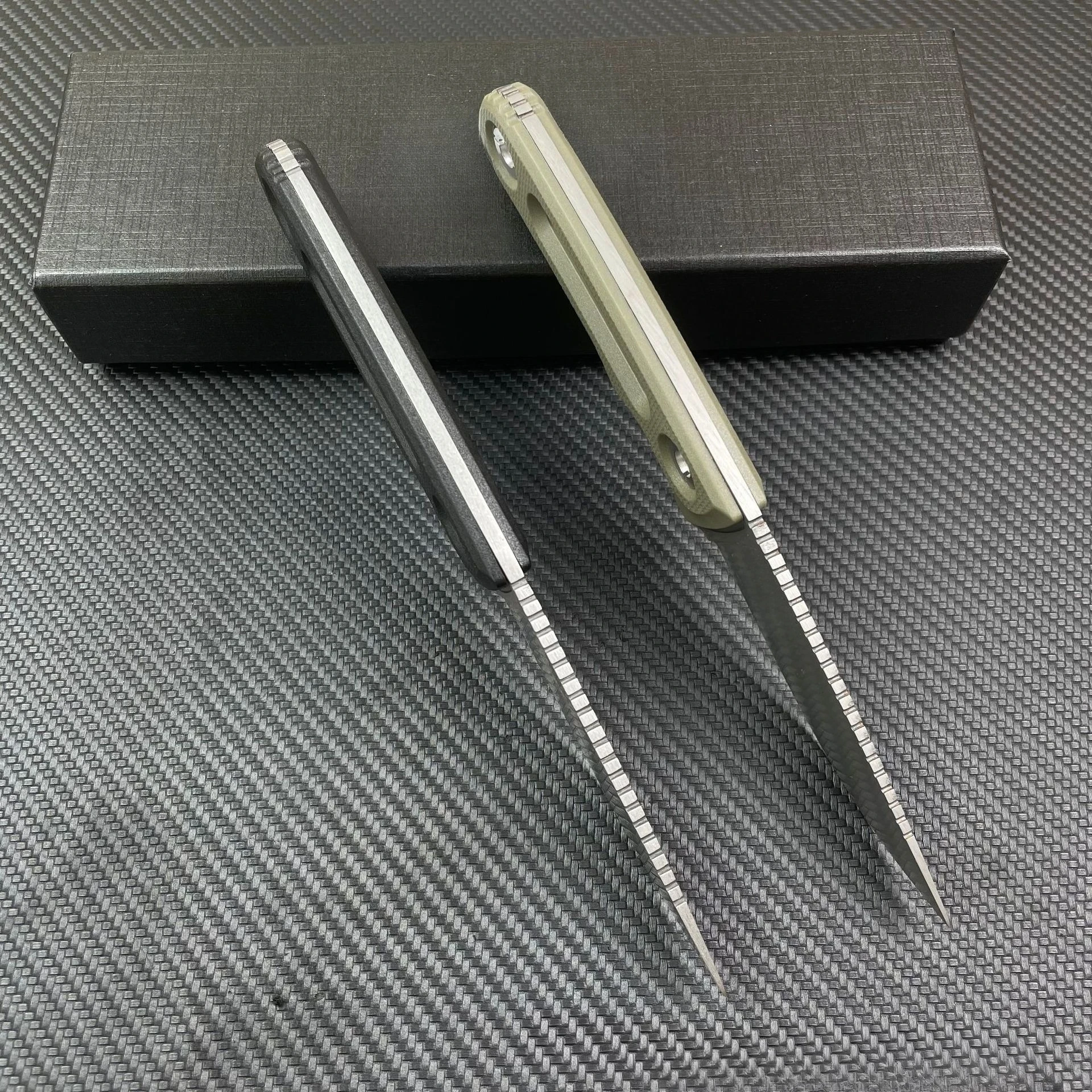 FX سكين مستقيم صغير 8Cr13Mov شفرة ألياف النايلون مقبض القتالية EDC بقاء السكاكين التخييم في الهواء الطلق EDC سكين جيب