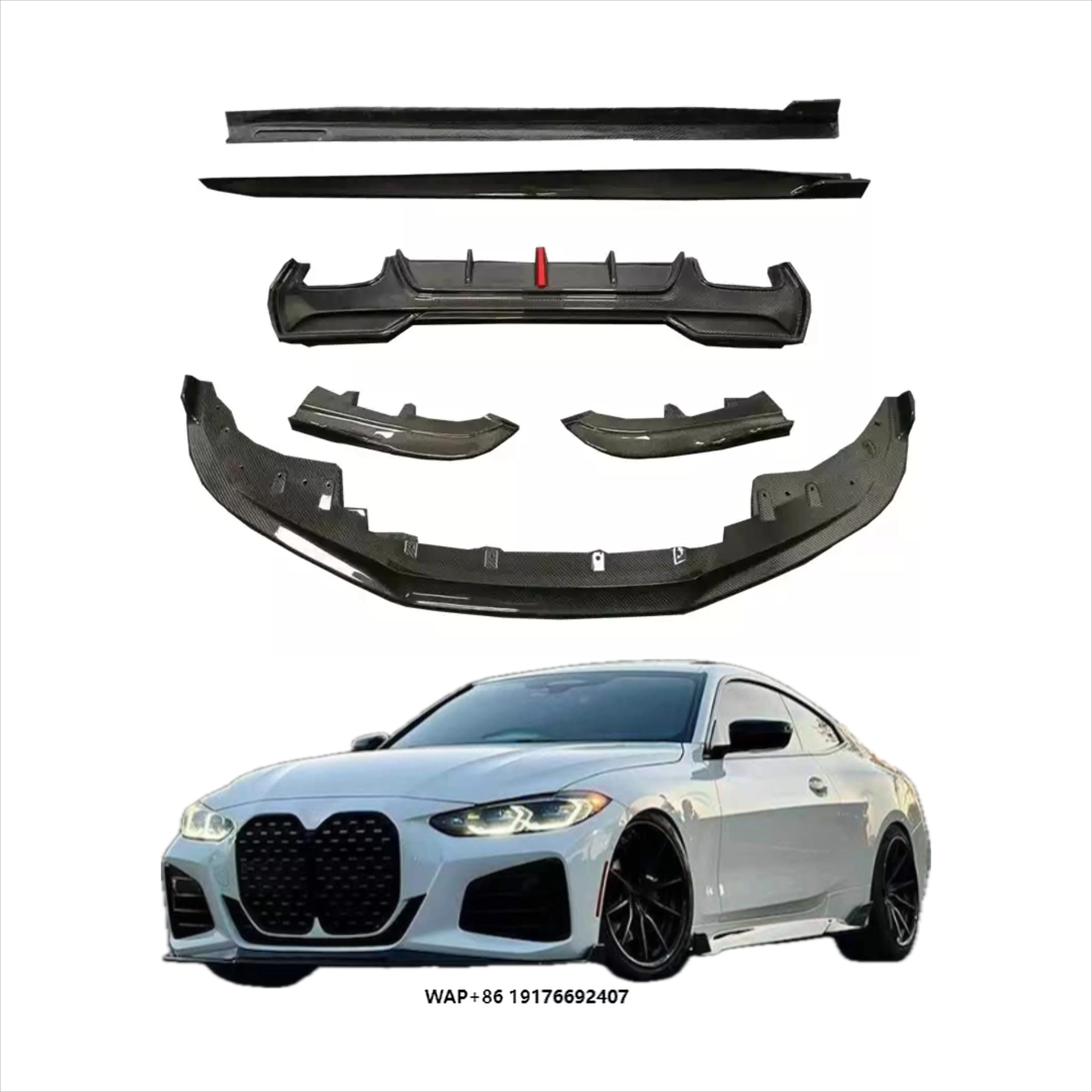 

Runde Conversion K Style Aerokit for 4 Series G22 Carbon Fiber Auto Part Front Lip Rear Diffuser Side Skirts in Stock 20-24