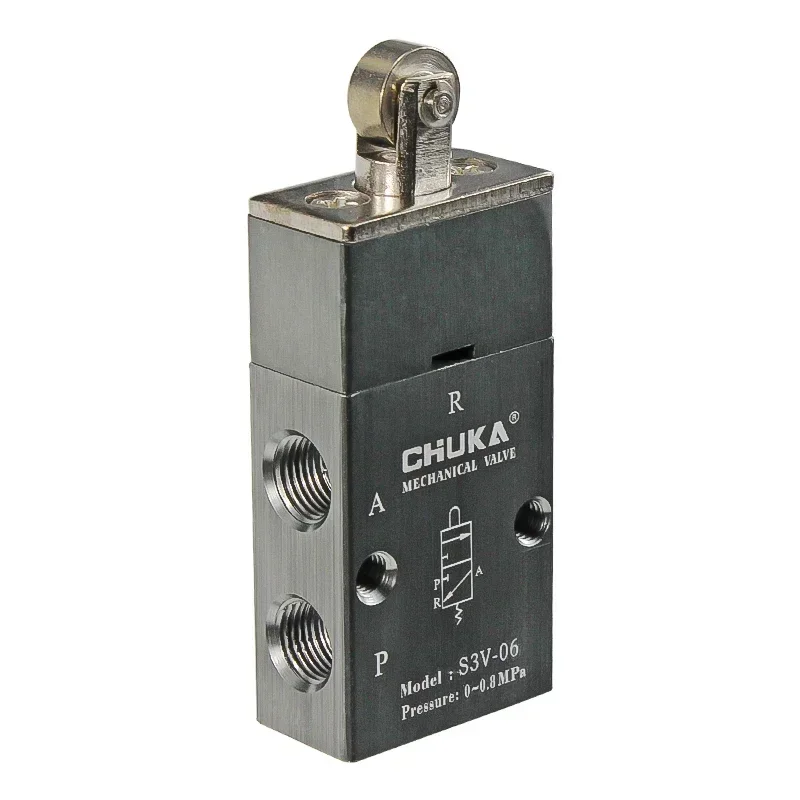 Two-position Three-way S3V Vertical Roller Type Mechanical Valve S3V-M5 S3V-06 S3V-08