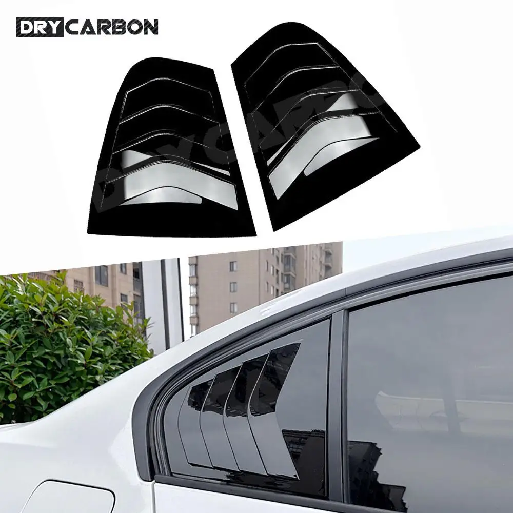 

ABS Piano Black Rear Window Louvers Side Vent Trim Car Styling Bodykit Accessories for BMW 3 Series F30 2013-2019 318i 320i 325i