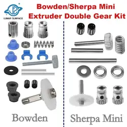 LS-3D Printer Parts Bowden/Voron 0.1/2.4 Extruder Double Gear Kit Annex Extruder Sherpa Mini Extruder Parts For Extruder Parts